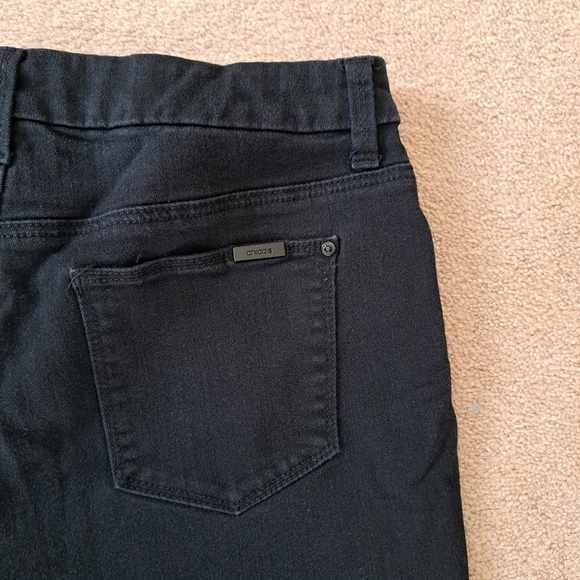 Chico's So Slimming Girlfriend Jeans Women's 8/10 Chicos Size 1 Black Denim Pant - Picture 10 of 14